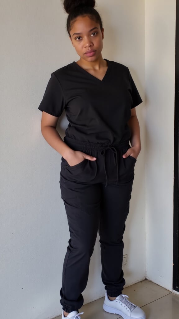 black scrubs